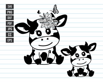 Download Baby Cow Svg Etsy