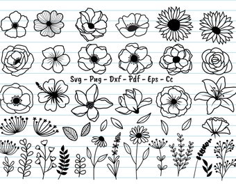 Download Flower Bundle Svg Etsy