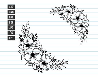 Download Floral Svg Files Etsy