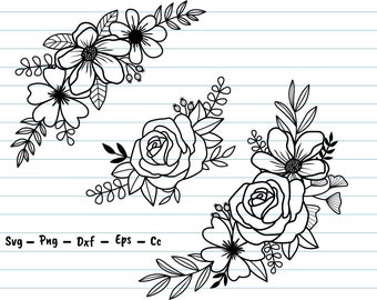 Download Flower Bouquet Svg Etsy