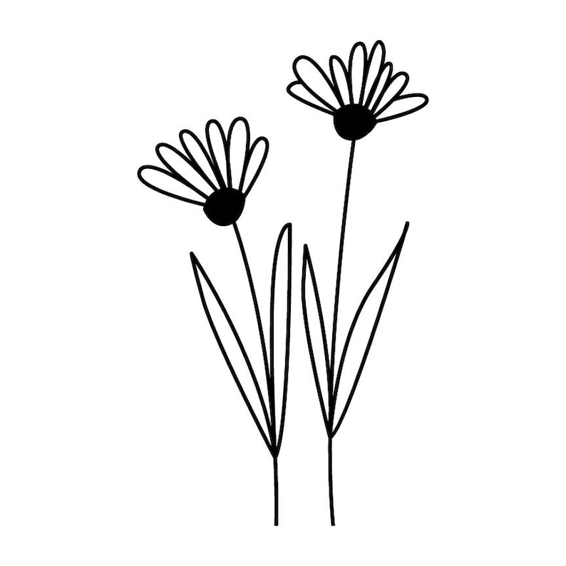 Free Free 86 Silhouette Wildflower Svg SVG PNG EPS DXF File