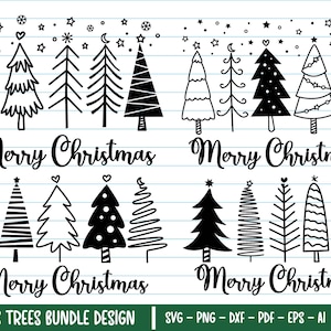 Christmas Tree Svg, Christmas Tree Svg Bundle, Christmas Tree Svg For Shirt, Christmas Clipart, Christmas Tree Png, Svg Files For Cricut.