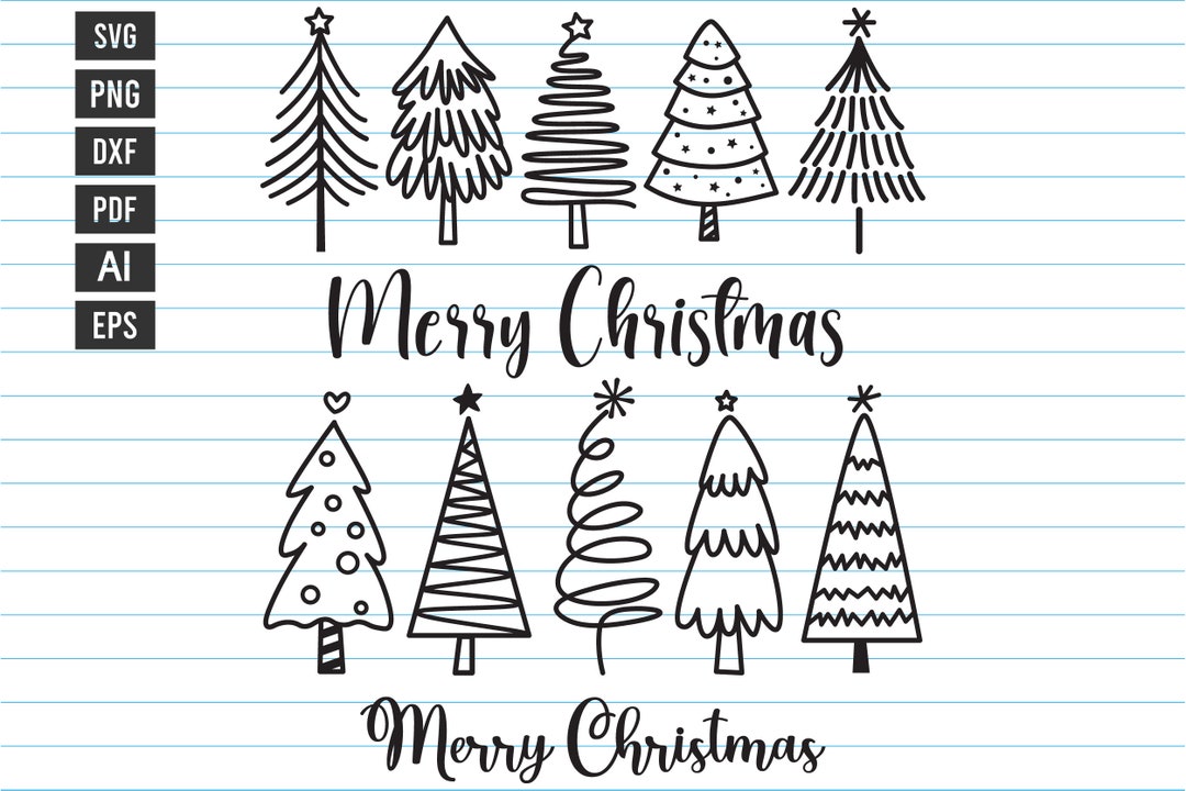 Christmas Tree Svg Christmas Tree Svg Bundle Christmas Tree Etsy