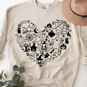 Halloween Svg, Halloween Heart Svg, Halloween Shirt Svg, Spooky Season Svg, Kids Halloween Svg, Ghost heart Svg, Pumpkin, Svg For Cricut.