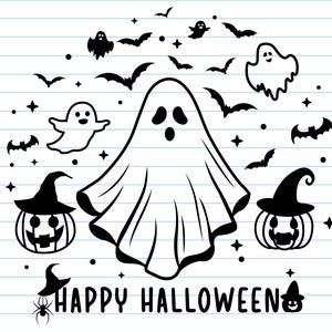 Halloween Svg, Happy Halloween Svg, Halloween Svg Clipart, Halloween Svg For Shirts, Halloween Kids Svg, Halloween Svg Files For Cricut.