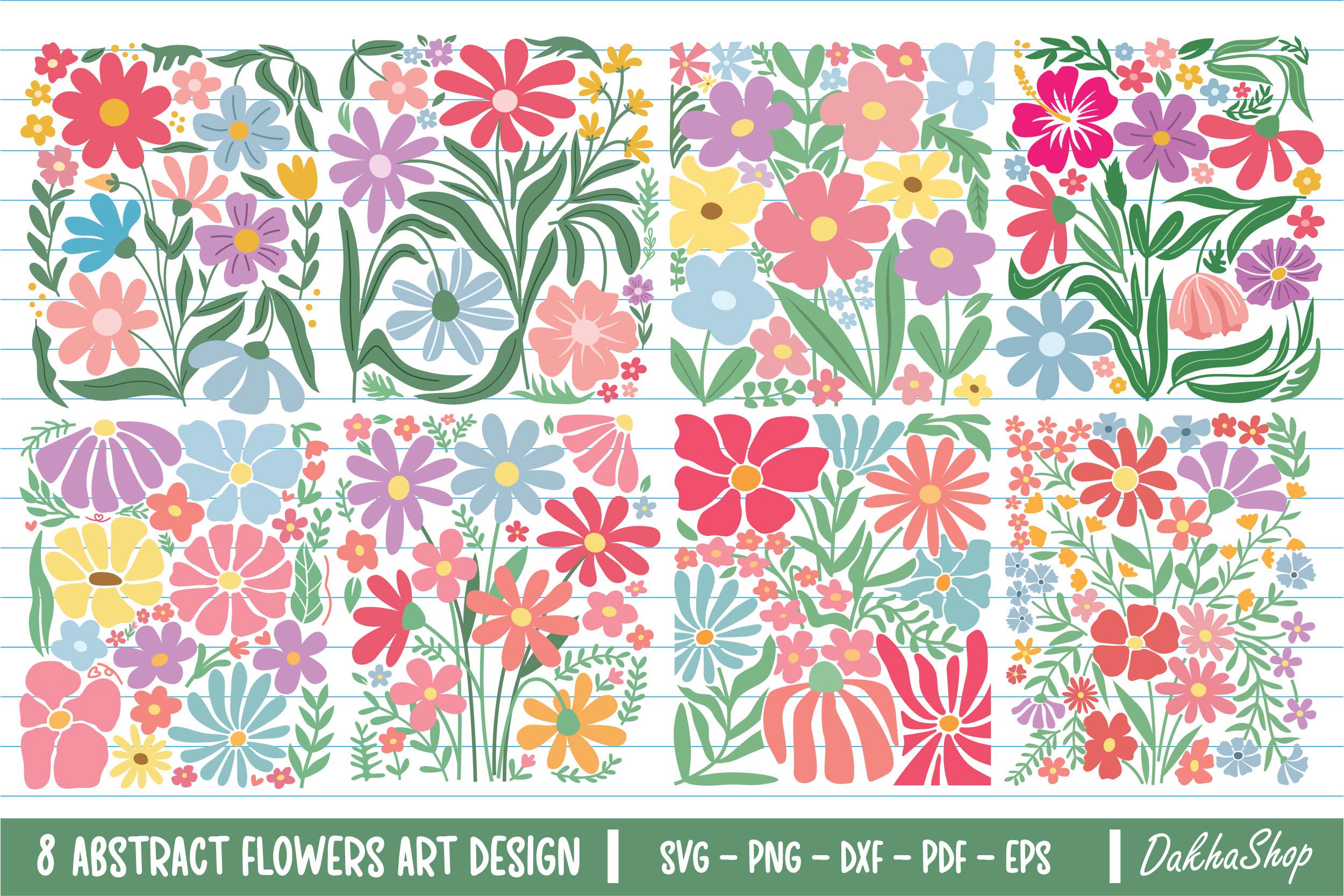 Abstract Flower Svg Bundle, Boho Flower Svg, Retro Flower Svg, Boho Floral Art Svg, Flower Clipart, Groovy Flower Svg, Boho Flower Png Svg.