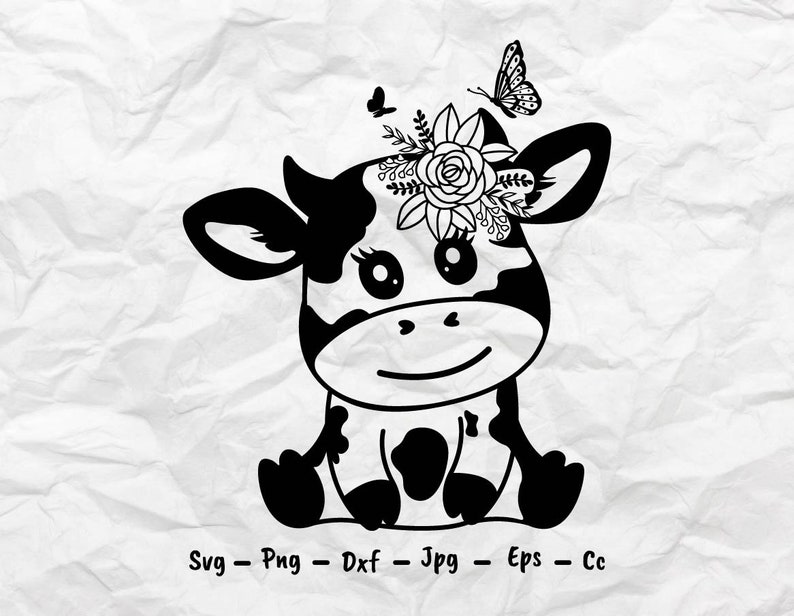 Download Baby Cow Flower Svg Png Flower Cow Svg File For Cricut Cow Cut Files Butterfly Cc Cow Clipart Svg Baby Cow Cow Svg Svg Dxf Eps Art Collectibles Digital Delage Com Br