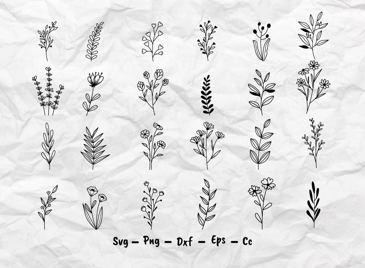 Free Free 155 Hand Drawn Wildflower Svg SVG PNG EPS DXF File