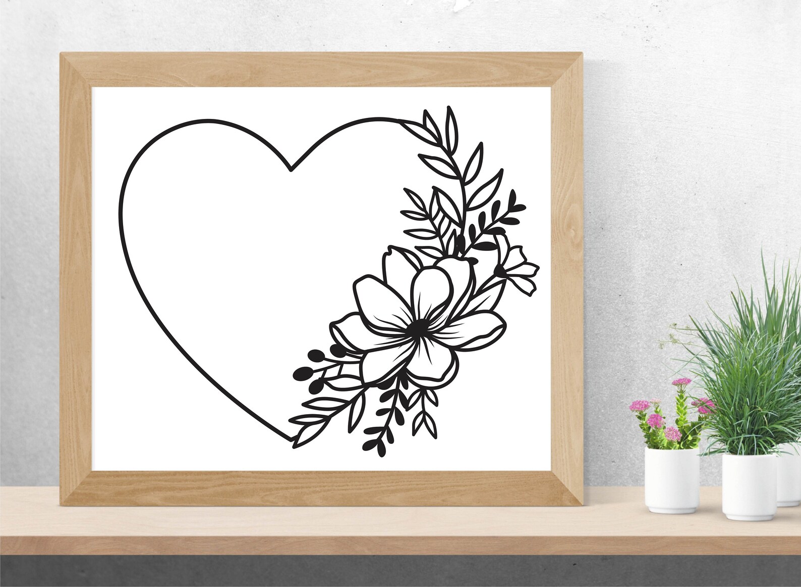 Blume Herz Svg Blume Svg Blume Herz Bundle Svg Blumenstrauß | Etsy