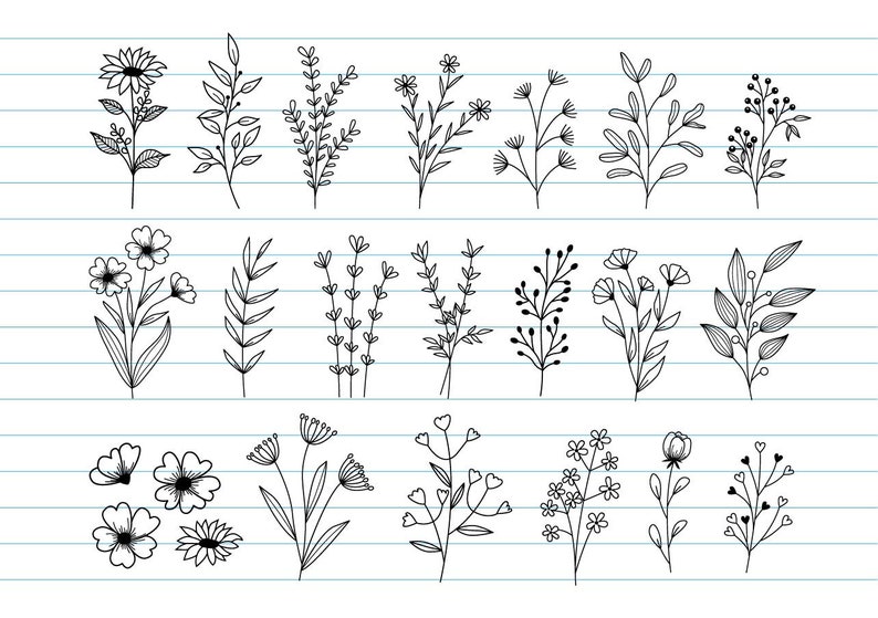 Free Free 86 Silhouette Wildflower Svg SVG PNG EPS DXF File