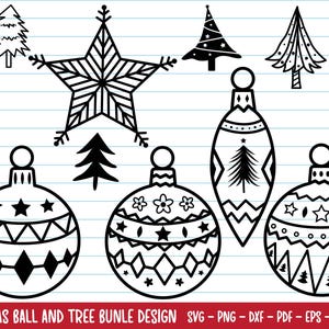 Christmas Svg bundle, Christmas Ball Svg, Christmas Tree Svg, Christmas Ornaments Svg, Christmas Decoration, Christmas Svg Files For Cricut.