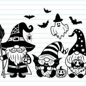 Funny Halloween Gnome SVG Files for Cricut (Digital Download)