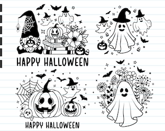 Halloween Sg Bundle, Halloween Svg Files, Funny Halloween Svg, Ghost Svg, Pumpkin, Halloween Kids Svg, Halloween Shirt Svg, Svg For Cricut.