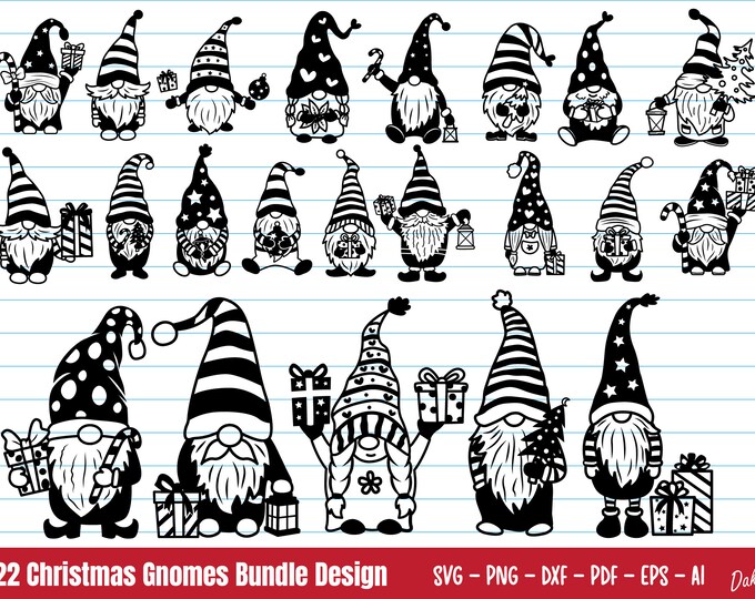 Christmas Gnome Svg for Cricut and Silhouette, Christmas Svg Files ...