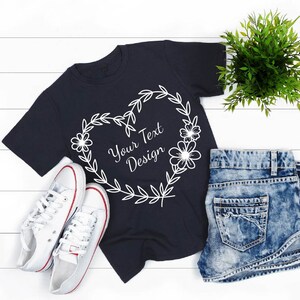 Flower Heart Svg, Flower Frame Svg, Wreath Svg Bundle, Heart Flower ...
