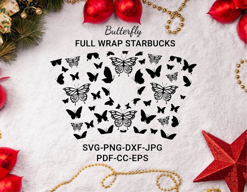 Free Free 105 Butterfly Free Starbucks Cup Wrap Svg SVG PNG EPS DXF File