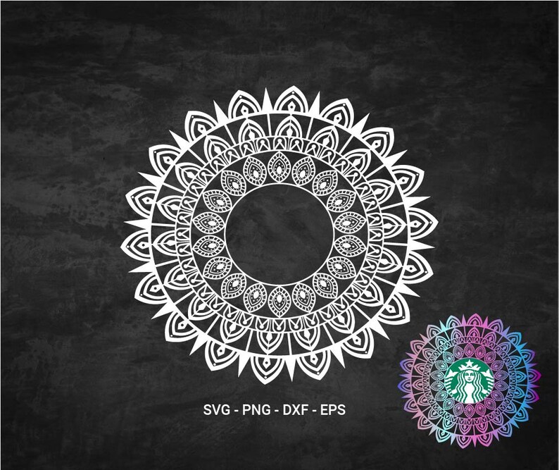 Download Mandala Full Wrap Starbucks Cup Svg Mandala Svg Vintage Etsy