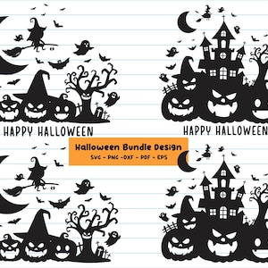 Pliki SVG na Halloween, Szczęśliwego Halloween SVG, Halloween SVG, Duch SVG, Czarownica SVG, Dynia, Dziecięca koszulka SVG na Halloween, Pliki SVG dla Cricut.