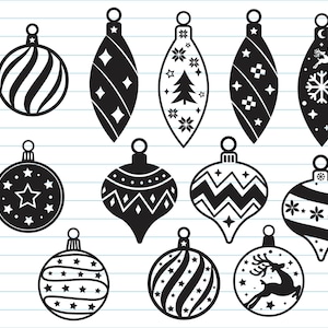 Christmas Svg Bundle, Christmas Ball Svg, Christmas Ornament Svg Bundle, Christmas Decoration Svg, Svg Files For Cricut And Silhouette.
