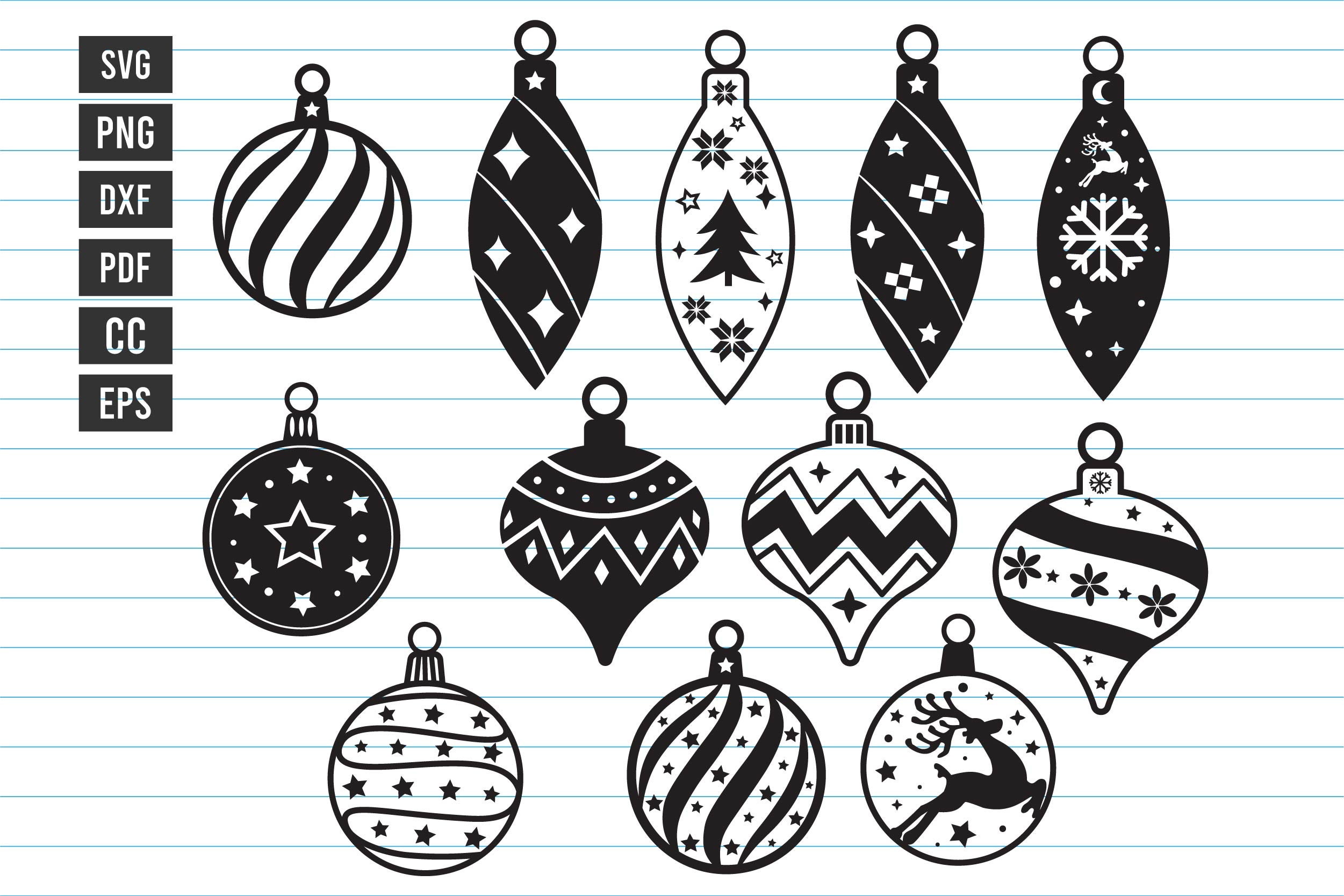 Christmas Svg Bundle Christmas Ball Svg Christmas Ornament | Etsy