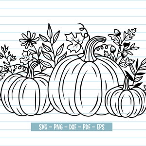 Fichiers Svg citrouille, Svg citrouille fleur, Svg citrouille fleurs sauvages, Svg automne, Svg automne citrouille, fleurs sauvages, fleur, automne, citrouille, action de grâces.