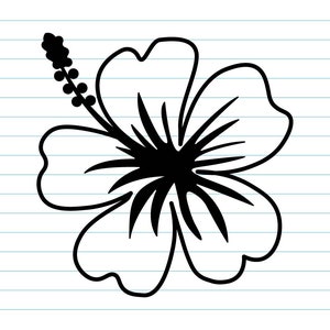 Hibiskus-Svg, Hibiskus-ClipArt, Blumen-Svg, Tropische Blume-Svg, Hibiskus-Blumen-Svg, Hibiskus-Svg-Papierschnitt-Vorlage, svg, Png, Dxf, Eps. Bild 4