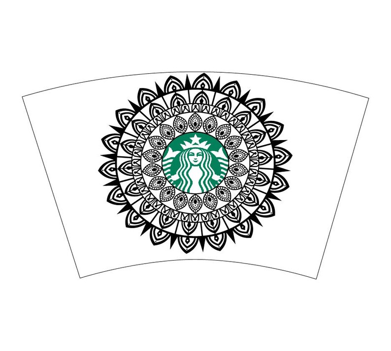 Download Mandala Full Wrap Starbucks Cup Svg Mandala Svg Vintage Etsy