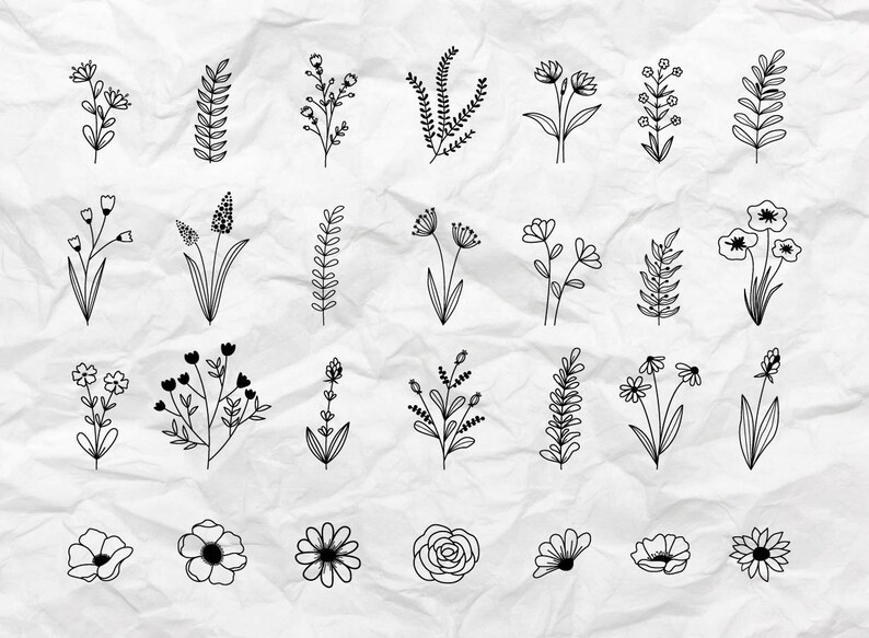 Free Free 187 Hand Drawn Flower Svg SVG PNG EPS DXF File