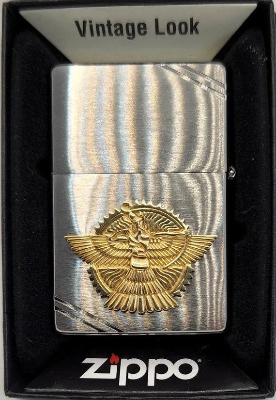 Assyrian Lamassu and Ashur Zippo lighter