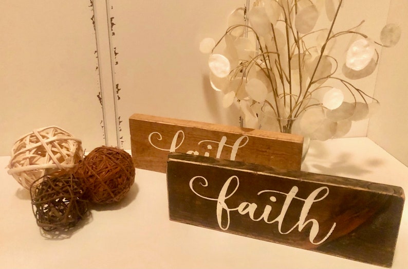 10 Wooden Signs Inspirational Word Signs Hand Made Etsy