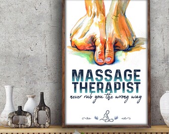 Massage Wall Art Etsy
