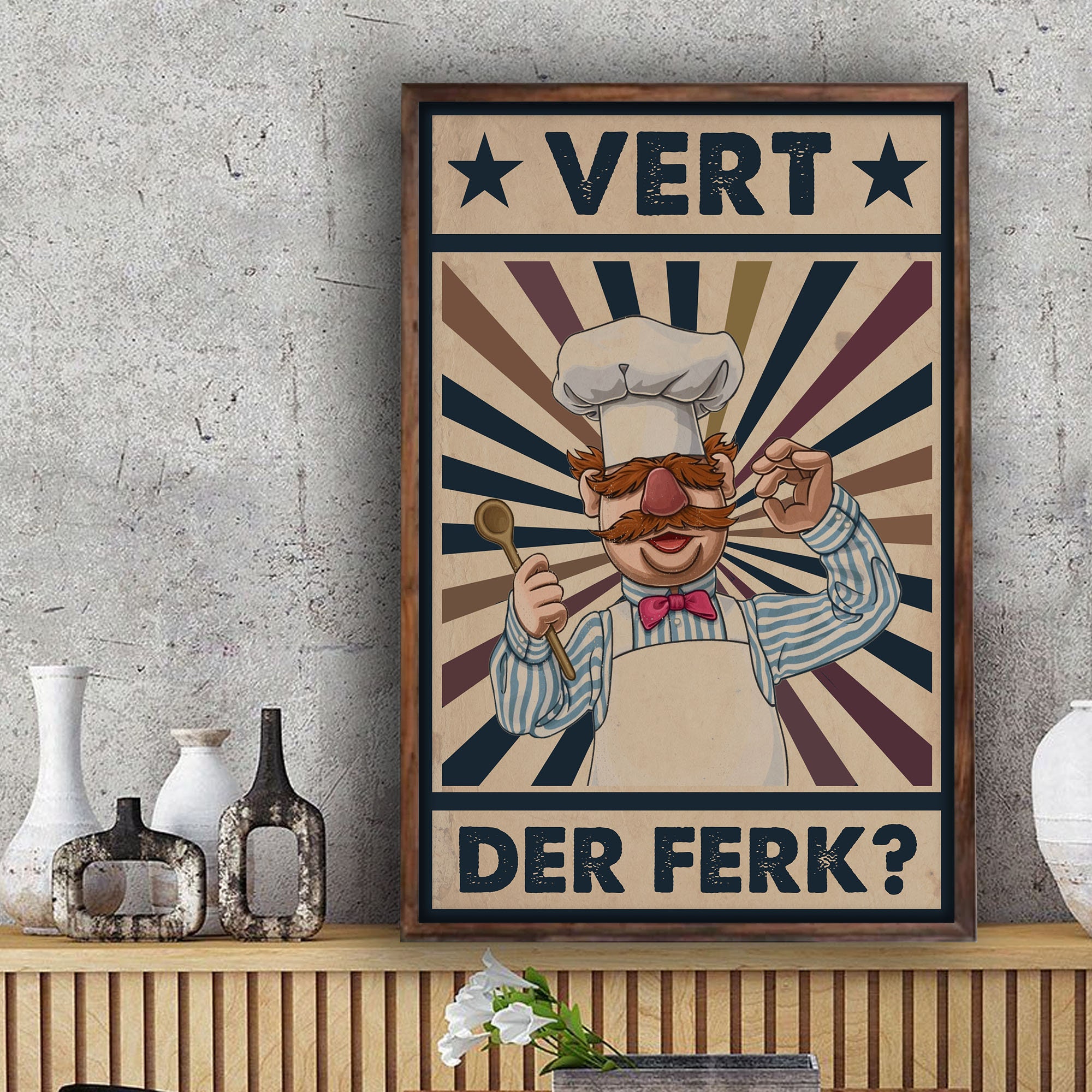 Swedish Chef Vert Der Ferk Vintage 