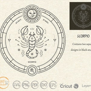 Scorpio Zodiac svg, Scorpio Astronomy svg, Constellation Signs, Astrology, Horoscope File for Cricut, Zodiac Signs svg, Horoscope svg