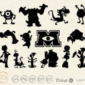 Cartoon Charakter svg png eps pdf Vektor Bilder zum sofortigen Download, Monster svg