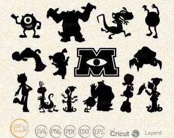 Cartoon Character svg png eps pdf vector images for instant download, Monsters svg