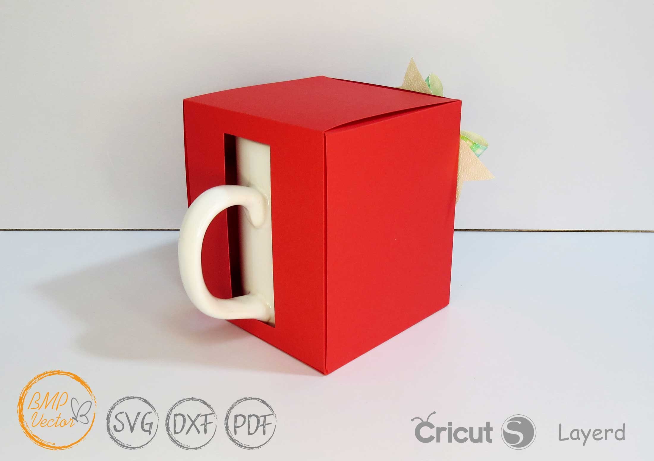 MUG BOX SVG Mug Holder Svg Mug Gift Box Template Cup Gift Etsy Australia