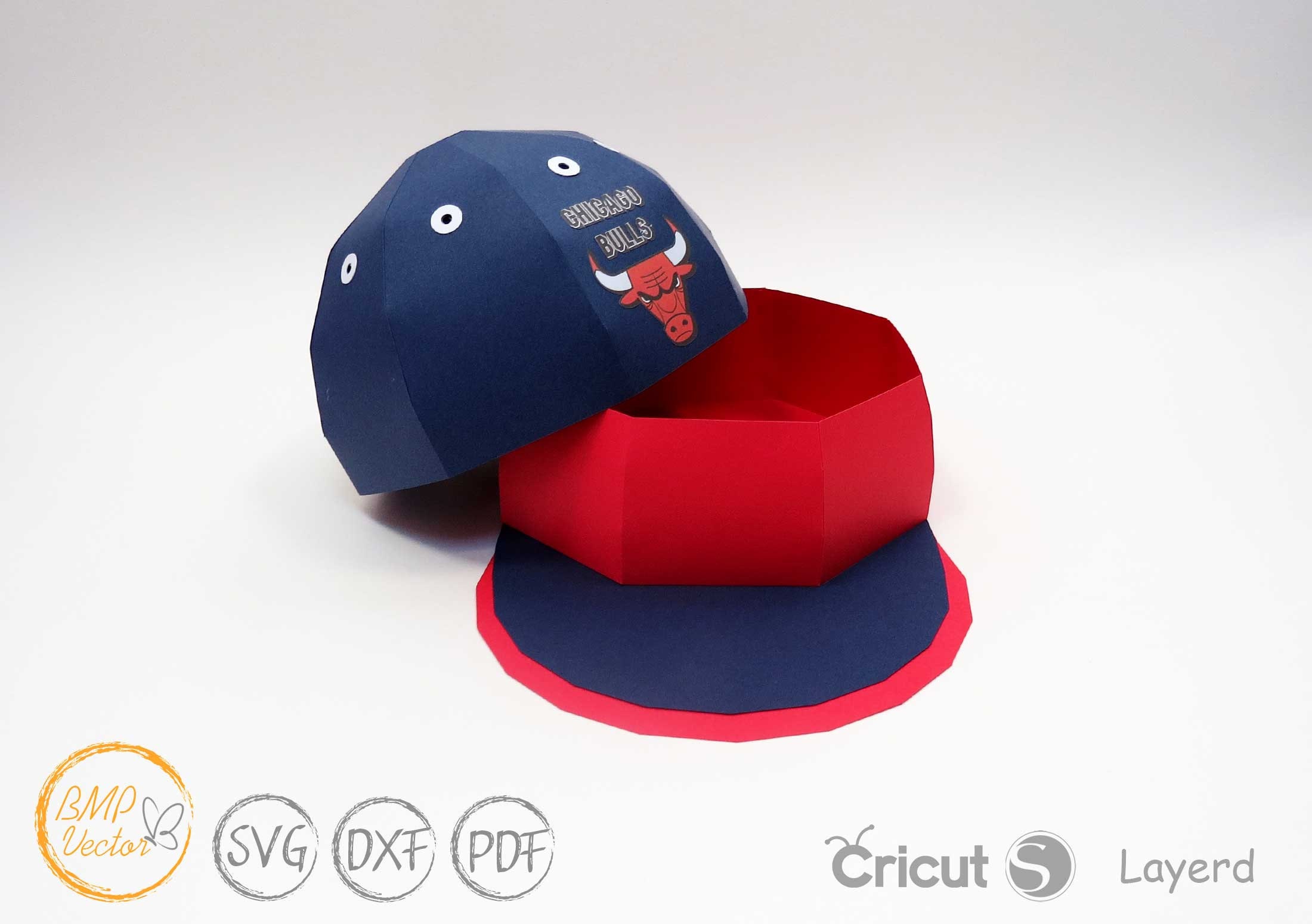 Baseball Cap Box SVG File 3D Gift Box Favour Baseball Cap Etsy Australia