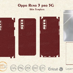 Oppo Reno 3 Pro 5G skin cut template vector, Oppo skin svg cut file, Phone skins, Silhouette, Vinyl File, printable, cricut