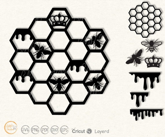 Honeycomb Stencil & Mini Cubes Bundle