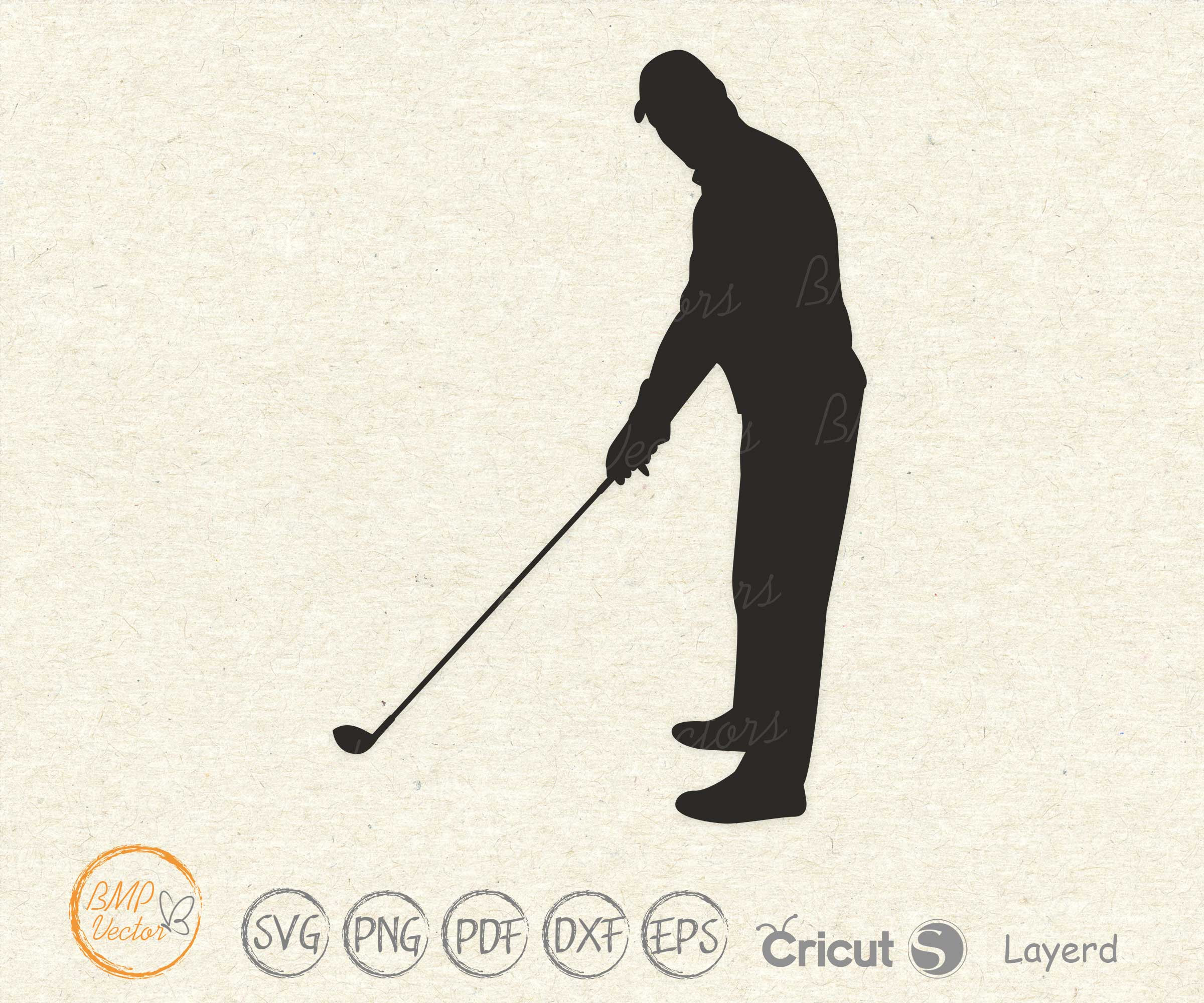 Golf SVG Bundle: Golfer Silhouette Cut Files (digital Download) - Etsy