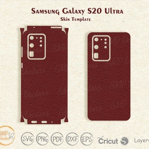 Samsung Galaxy S20 Ultra Skin Template: SVG, DXF, PDF Files (Digital Download)