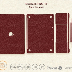Szablon skórki MacBooka Pro 13: plik SVG Cut (do 2019 r.)