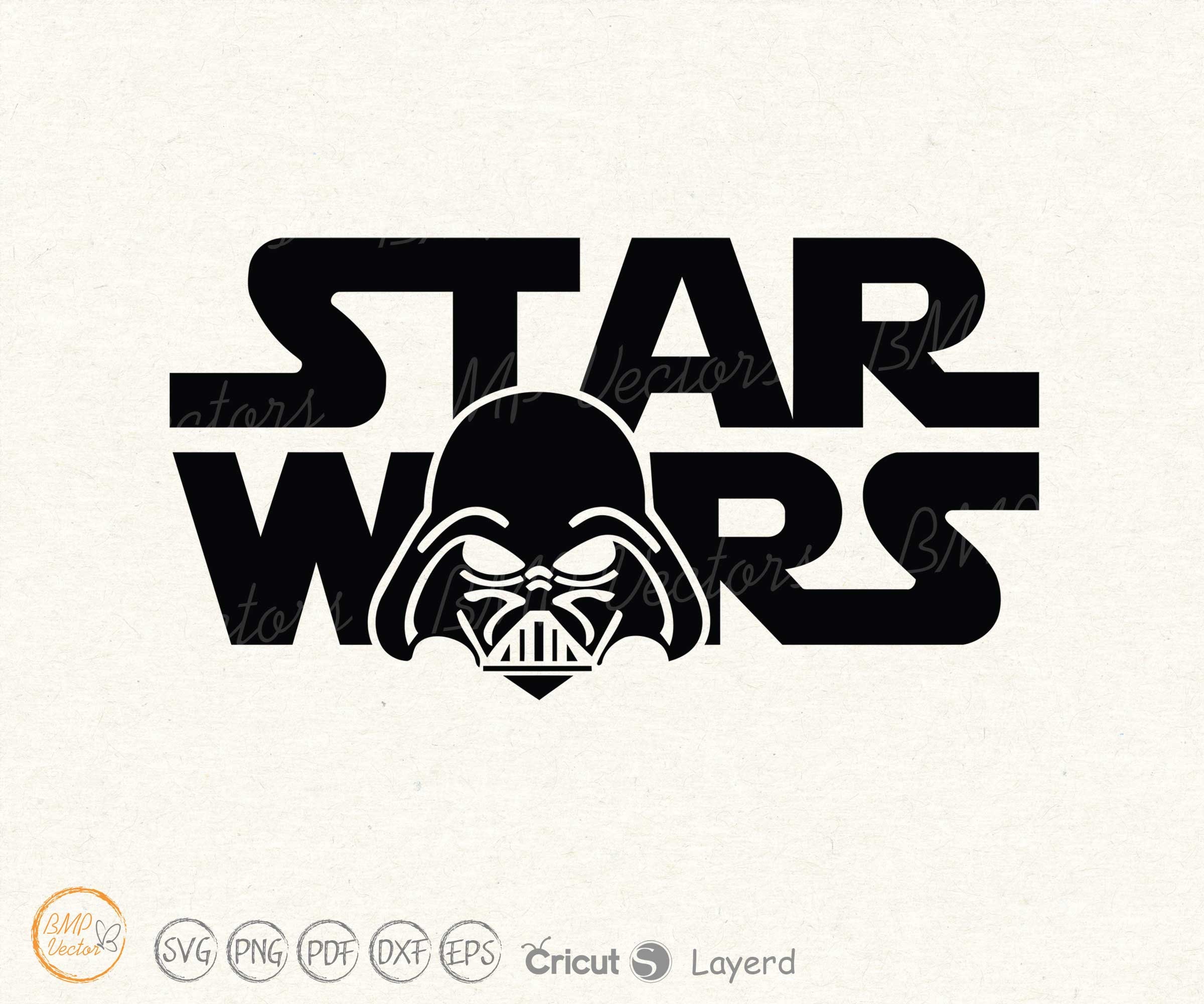Star Wars svg Darth Vader svg Star wars Logo vector images | Etsy