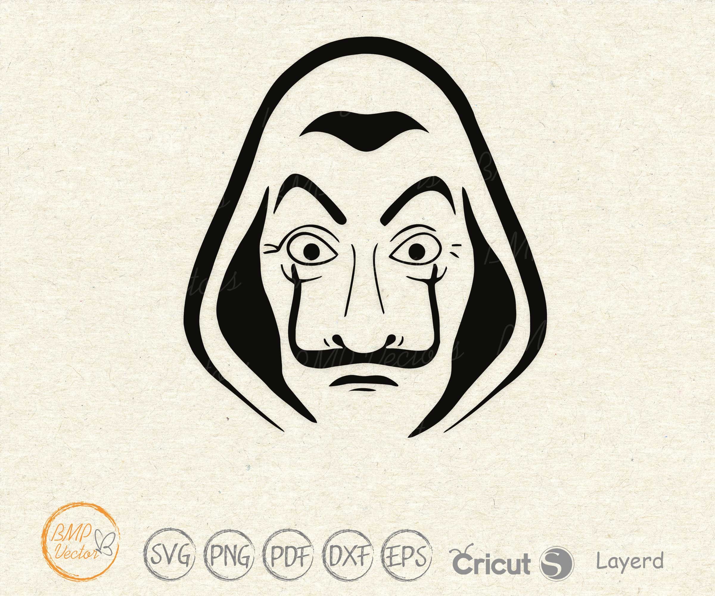 Download Money Heist svg Salvador Dali svg Dali poster svg La casa ...
