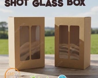 Shot Glass Box SVG Template, Cricut & Silhouette (Digital Download)