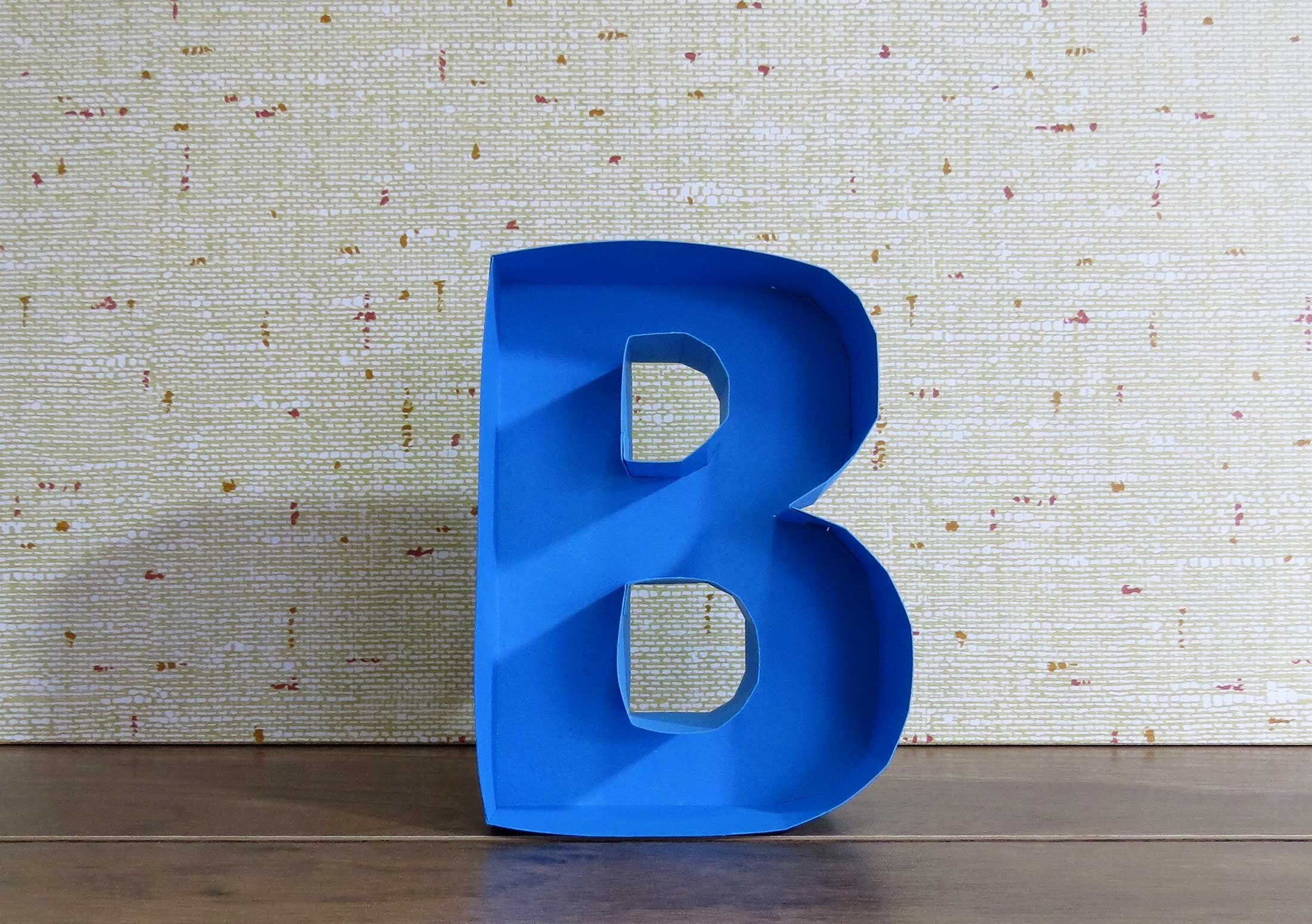 3D Alphabet Letters Box A-Z 0-9 Die Cut Template 3D Letters - Etsy