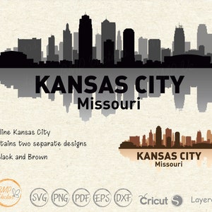 Kansas City Skyline SVG: Missouri Town Clipart (Digital Download)