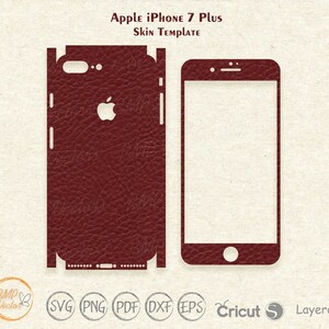 IPhone 7 Plus Skin Cover Svg Cut Template Vector, Apple iPhone Skin Cut ...