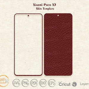 Xiaomi Poco X3 skin cut template vector, Xiaomi skin svg cut file, Phone skins, Silhouette, Vinyl File, printable, cricut image 3