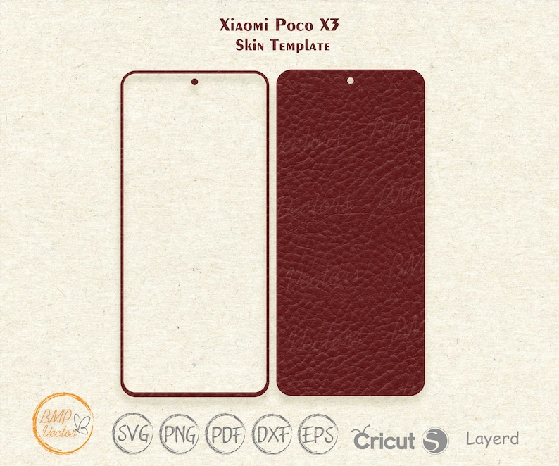 Xiaomi Poco X3 skin cut template vector, Xiaomi skin svg cut file, Phone skins, Silhouette, Vinyl File, printable, cricut image 3